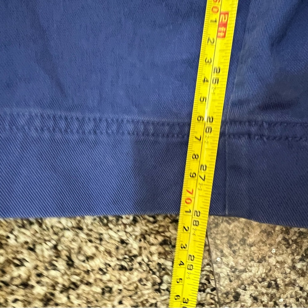 Madewell 100% Cotton Cobalt Blue Paperbag Trench Chino Pants Women’s 4 - Picture 11 of 11